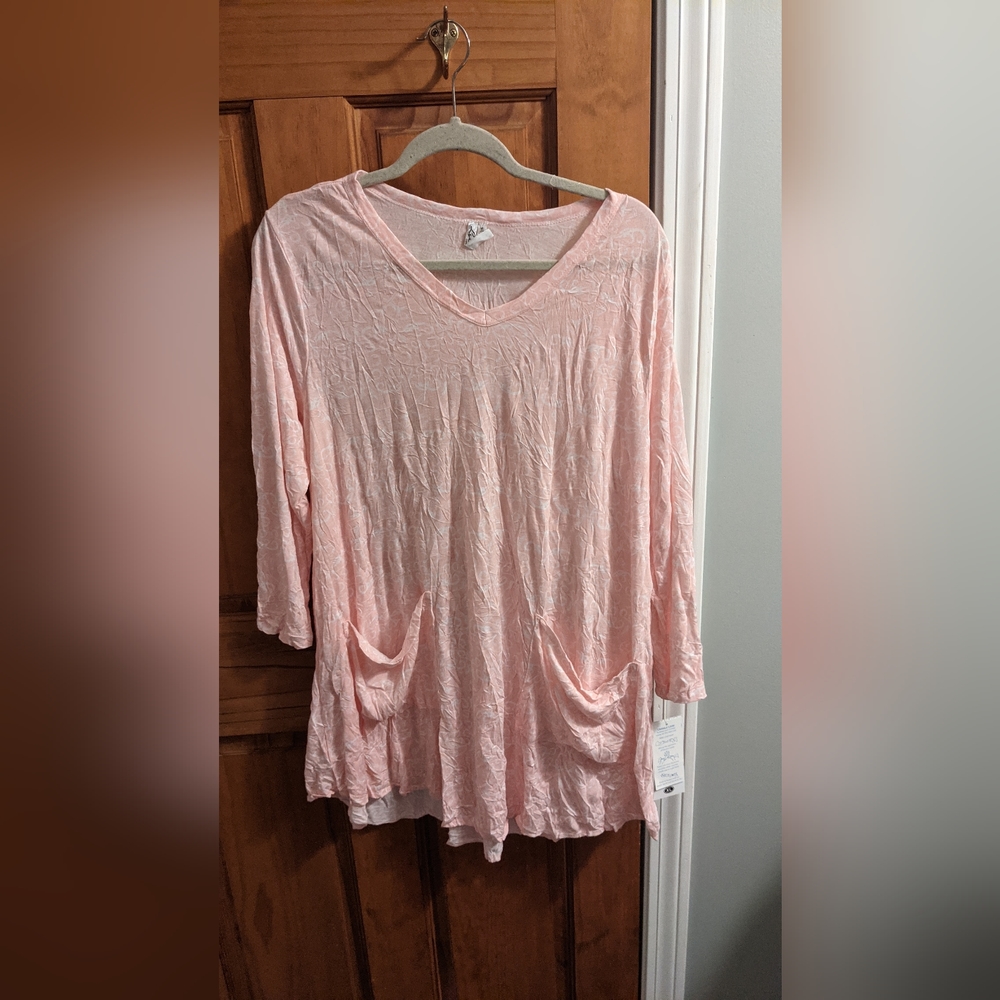 Lulu B colorful swim cover up or top